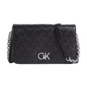 Zwarte Schoudertas Calvin Klein , Black , Dames