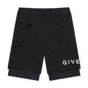 Bermuda Shorts met Vernietigd Effect Givenchy , Black , Heren