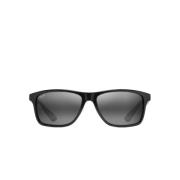 Heren Gepolariseerde Vierkante Zonnebril Maui Jim , Black , Heren