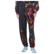 Track Pants met Grafisch Motief Aries , Gray , Dames