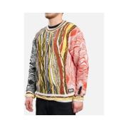 Gele Heren Sweater met Klassieke Ronde Hals Carlo Colucci , Multicolor...