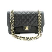 Pre-owned Leather shoulder-bags Chanel Vintage , Black , Dames