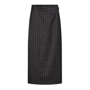 Shimmercc Pin Pencil Skirt met Pinstripe Print Co'Couture , Black , Da...