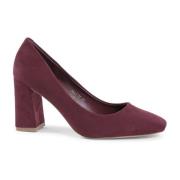 Bordeaux Stoffen Pump met 8 cm Hak 19v69 Italia , Red , Dames