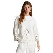 Kanten Blouse - Ecru Ralph Lauren , Beige , Dames