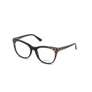 Glanzend Zwarte Bril Guess , Brown , Dames