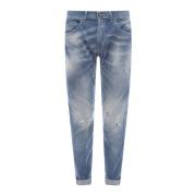 Gescheurde Slim-fit Jeans Dondup , Blue , Heren