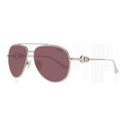 Gouden Aviator Zonnebril met Gradiënt Lenzen Guess , Yellow , Dames