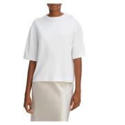 Wijde Crop Tee Vince , White , Dames