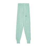 Mintgroene Wolmix Broek Hinnominate , Green , Dames