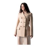 Yana Korte Jas - Ivoor Max Mara Weekend , Beige , Dames