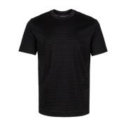 Logo-print Ronde hals T-shirt Emporio Armani , Black , Heren