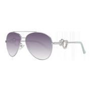 Zilveren Aviator Zonnebril Guess , Gray , Dames