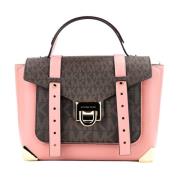 School Satchel Tas van Signature PVC en Leer Michael Kors , Pink , Dam...