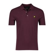 Paarse poloshirt met korte mouwen Lyle & Scott , Purple , Heren