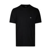 Zwart Logo T-Shirt C.p. Company , Black , Heren