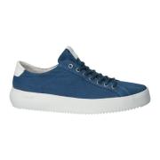 Blauwe As Minimalistische Sneaker Blackstone , Blue , Heren