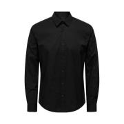 Overhemden Only & Sons , Black , Heren