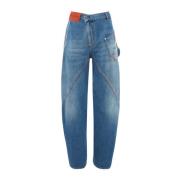 Lichtblauwe Twisted Workwear Jeans JW Anderson , Blue , Heren