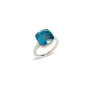 Blauwe Topaas Roségouden Ring Pomellato , Blue , Dames