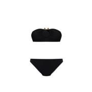 Bandeau bikini Bottega Veneta , Black , Dames