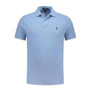 Lichtblauwe poloshirt met korte mouw Ralph Lauren , Blue , Heren