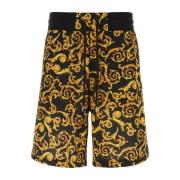 Gedrukte Bermuda Shorts Versace Jeans Couture , Yellow , Heren