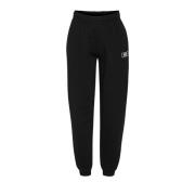 Zwarte Joggingbroek met Elastische Tailleband en Geborduurd Logo Rotat...