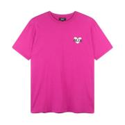 Gebreid Hart T-Shirt Alix The Label , Pink , Dames