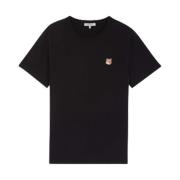 Klassieke Fox Head Patch T-shirt (Zwart) Maison Kitsuné , Black , Here...
