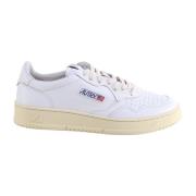 Witte Leren Veterschoenen Ss23 Autry , White , Heren