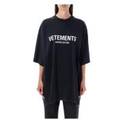 T-shirts en polo`s Vetements , Black , Heren