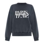 ‘Jaci’ bedrukte sweatshirt Anine Bing , Gray , Dames