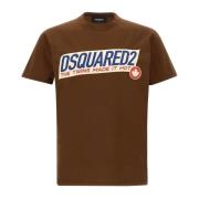 Bruine T-shirts en Polos Dsquared2 , Brown , Heren