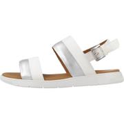 Stijlvolle platte sandalen voor vrouwen Geox , Beige , Dames