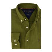 Casual Groene Overhemd Tommy Hilfiger , Green , Heren