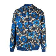 Bloemenprint Hoodie Moschino , Green , Heren