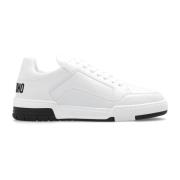 Sneakers met logo Moschino , White , Dames