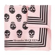 Zijden sjaal Alexander McQueen , Pink , Dames