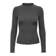 Dames Grijze Gebreide Kleding Only , Gray , Dames