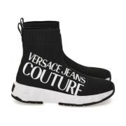 Gebreide Sneakers Versace Jeans Couture , Black , Dames