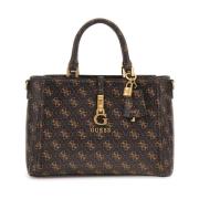 G James Logo Girlfriend Schoudertas Guess , Brown , Dames