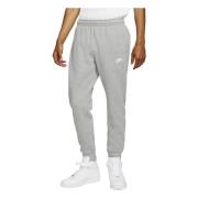 Grijze Club Fleece Broek Nike , Gray , Heren