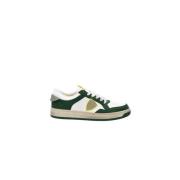 Witte & Groene Lyon Lage Top Sneakers Philippe Model , Multicolor , He...