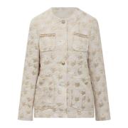 Light Jackets Semicouture , Beige , Dames