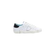 Witte lage top sneakers met verontrustende details Philippe Model , Wh...