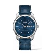 Automatisch Blauw Wijzerplaat Leren Band Horloge Longines , Blue , Dam...