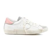 Witte lage top sneakers met verontrustende details Philippe Model , Wh...