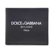Portemonnee met logo Dolce & Gabbana , Blue , Heren