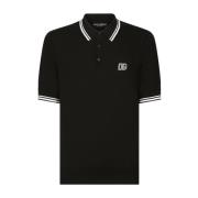 Zwarte Polo Shirt Dolce & Gabbana , Black , Heren